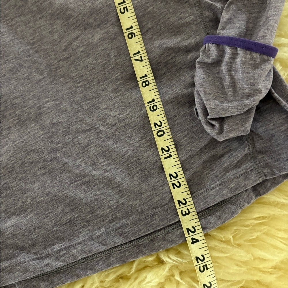 Nike Purple Dri-Fit Baselayer Hooded Pullover Performance Long Sleeve Top - Picture 7 of 7